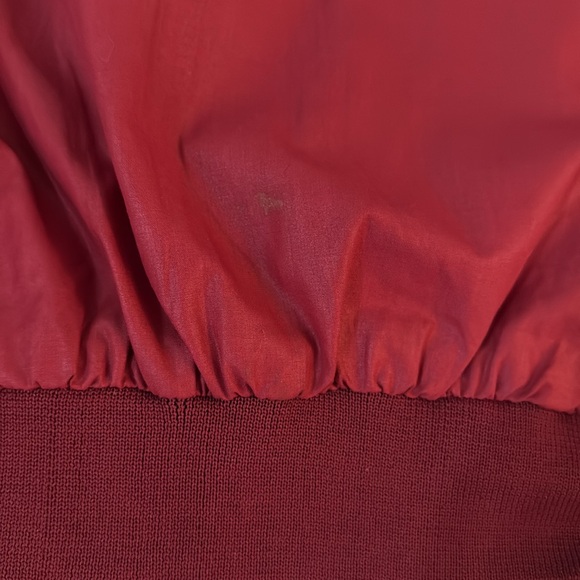 Vintage Porsha by Winer red burgundy flight bomber jacket size 38 - Picture 8 of 8